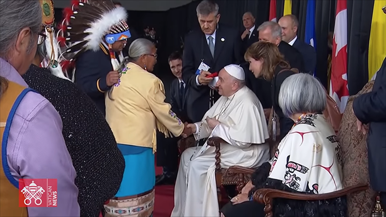 el papa en Canadá